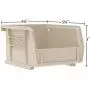Akro-Mils 30210 AkroBins Plastic Storage Bin Hanging Stacking Containers, (5-Inch x 4-Inch x 3-Inch), Red, (24-Pack)
