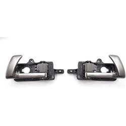 Front Pair Interior Door Handle Metal Gray 826102B010J4 826202B010J4 For Hyundai 2007 2012 Santa Fe (Front LH+RH)