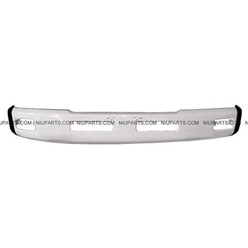Bumper Metal White with Side Bumper Plastic Black - Driver and Passenger Side (Fit: 1994-2010 Nissan UD 1400, 1996-2004 Nissan UD 1800)