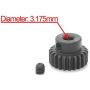 48P 19T 20T 21T 22T 23T Pinion Gear with Screw Driver for 3.175mm Shaft 1/10 RC Brushless Brush Motor by MakerDoIt