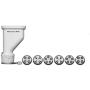 KitchenAid KSMPEXTA Gourmet Pasta Press Attachment with 6 Interchangeable Pasta Plates, White KitchenAid KSMPEXTA Gourmet Pasta Press Attachment with 6 Interchangeable Pasta Plates, White