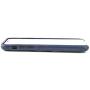 Dockem Wallet Case for iPhone X/XS: Built-in Metal Plate for Magnetic Mounting & 2 Credit Card Holders, 5.8'' Exec M2 Synthetic Leather (Navy Blue)