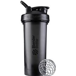 BlenderBottle Classic V2 Shaker Bottle Perfect for Protein Shakes and Pre Workout, 28-Ounce, Black