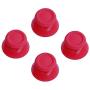 2 Pairs Thumbsticks Analog Thumb Sticks for Sony Playstation Dual Shock 4 PS4 Controller,fits Xbox One Controller (Red)