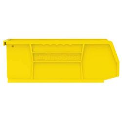 Akro-Mils 30224 AkroBins Plastic Storage Bin Hanging Stacking Containers, (11-Inch x 4-Inch x 4-Inch), Yellow, (12-Pack) (30224YELLO)