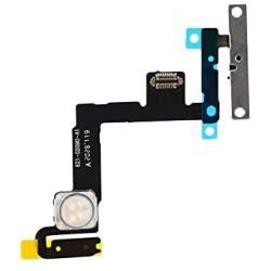 Power Button Flex Cable for iPhone 11- On/Off Keyboard and Flash Light Ribbon with Metal Bracket Holder Replacement Part