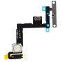 Power Button Flex Cable for iPhone 11- On/Off Keyboard and Flash Light Ribbon with Metal Bracket Holder Replacement Part