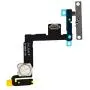 Power Button Flex Cable for iPhone 11- On/Off Keyboard and Flash Light Ribbon with Metal Bracket Holder Replacement Part