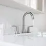 PARLOS Widespread Double Handles Bathroom Faucet with Metal Pop Up Drain and cUPC Faucet Supply Lines, Brushed Nickel, Demeter 13651