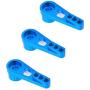 3PCS ZYCST 25T Steering Servo Arm Horn Kits Metal Parts for Wltoys A949 A959-B A969 A979 k929 RC Hobby Model Car Metal Upgrade Accessories(Blue)