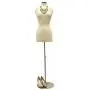 Female Mannequin Dress Form Torso with Round Metal Base and Neck Cap - Off White Premium Fully Pinnable Womens Dress Form #F6/8W+BS-04 Female Mannequin Dress Form Torso with Round Metal Base and Neck Cap - Off White Premium Fully Pinnable Womens Dress Form #F6/8W+BS-04