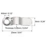 uxcell Frame Turn Button, 9/10'' Metal Bow Shape with Screws for Hanging Pictures, Photos, Drawings and Posters, 20 Pcs (Silver Tone)