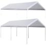 Strong Camel 10x20 Carport Replacement Canopy Cover for Tent Top Garage Shelter Cover with Ball Bungees (Only Cover, Frame is not Included) Strong Camel 10x20 Carport Replacement Canopy Cover for Tent Top Garage Shelter Cover with Ball Bungees (Only Cover, Frame is not Included)