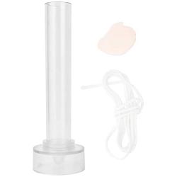 HEEPDD Candle Molds, Transparent Plastic Church Tip Candle Making Mold with Metal Cover for DIY Homemade Candles(2.5x15cm)