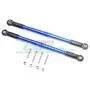 GPM Losi 1:10 Baja Rey / Rock Rey Upgrade Parts Aluminum Adjustable Rear Upper Chassis Link Tie Rods - 1Pr Set Blue