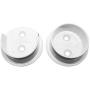 Nuk3y Heavy Duty Metal Steel Closet Pole Socket Set 1-1/2'' (White) Nuk3y Heavy Duty Metal Steel Closet Pole Socket Set 1-1/2'' (White)