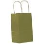 PTP BAGS Gold Rush 5'' x 3'' x 8'' Tote Bags [Pack of 250] Recyclable Metallic Kraft Paper Gift Bags