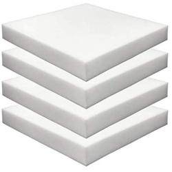 FOAMMA (4-Pack) 2'' x 20'' x 20'' HD Upholstery Foam High Density Foam (Chair Cushion Square Foam for Dinning Chairs, Wheelchair Seat Cushion Replacement)