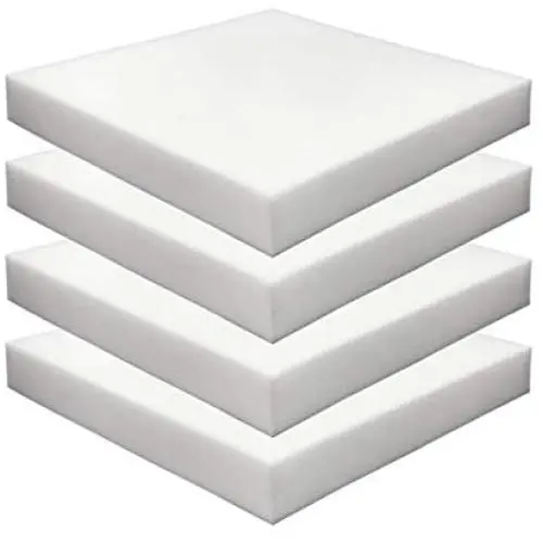 FOAMMA (4-Pack) 2'' x 20'' x 20'' HD Upholstery Foam High Density Foam (Chair Cushion Square Foam for Dinning Chairs, Wheelchair Seat Cushion Replacement)