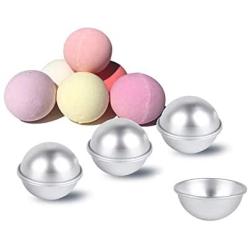 Bloss [8 Pieces] Bath Bomb Mold,DIY Bath Mold Metal Bath Bomb Supplies Kit for Crafting Your Own Fizzles Handmade SPA 4 Set-2.2 Inches