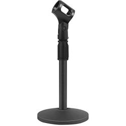 Desktop Microphone Stand, Upgraded Adjustable Table Mic Stand with Non-Slip Metal Base for Blue Yeti Snowball Spark & Other Microphone