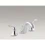 KOHLER K-10269-4-CP Forte Widespread Commercial Bathroom Sink Faucet with Sculpted Lever Handles, Metal Drain, Red/Blue Indexing and Vandal-Resistant Aerator, Polished Chrome KOHLER K-10269-4-CP Forte Widespread Commercial Bathroom Sink Faucet with Sculpted Lever Handles, Metal Drain, Red/Blue Indexing and Vandal-Resistant Aerator, Polished Chrome