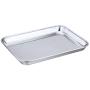P&P CHEF Toaster Oven Tray and Rack Set, Stainless Steel Baking Pan with Cooling Rack, Fit Your Small Oven & Single Person Use, Non Toxic & Easy Clean