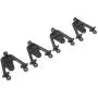 RC Car Shock Tower, Metal Adjustable Shock Damper Towers Mount Multihole Accessory for SCX10 1/10 RC Car(Black)
