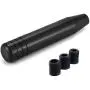 Lunsom Aluminum Alloy Shifter Knob Long Weighted Gear Stick Lever Shift Head Car Metal Shifting Handle with Adapters Fit Most Automatic Manual Transmission Vehicle(Black)