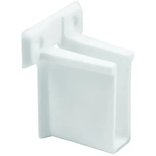 Prime-Line MP7016 Wire Shelf End Bracket, Pack of 6, White, 6 Piece