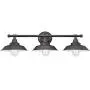 Westinghouse Lighting 6343400 Iron Hill Three-Light Indoor Wall Fixture, Finish with Highlights and Metal Shades, 3, Oil Rubbed Bronze/White Westinghouse Lighting 6343400 Iron Hill Three-Light Indoor Wall Fixture, Finish with Highlights and Metal Shades, 3, Oil Rubbed Bronze/White