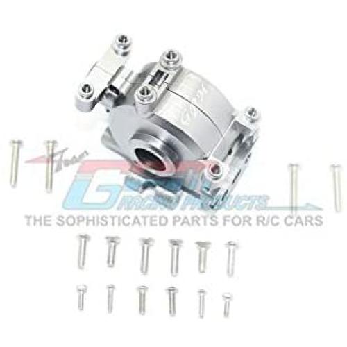 Losi 1:10 Baja Rey / Rock Rey Upgrade Parts Aluminum Front Gear Box - 1 Set Gray Silver