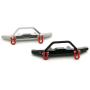 EAPTS Upgrade Metal Front Bumper Guard Spare Parts for WPL 1/16 C14 C24 RC Truck Car (Black)