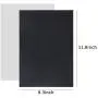 Perzodo 24 Pieces Black Adhesive Back Felt Sheets Fabric Sticky Back Sheets, 8.3 by 11.8'' (A4 Size), Durable and Water Resistant, Multi-Purpose for Art and Craft Making