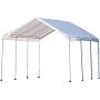 ShelterLogic 10 x 20 MaxAP Canopy Series Compact Outdoor Easy to Assemble Steel Metal Frame Canopy with 50+ UPF Sun Protection and Waterproof Cover
