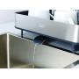 Joseph Joseph Stainless-Steel Extendable Dual Part Dish Rack Non-Scratch and Movable Cutlery Drainer and Drainage Spout, One-size, Gray