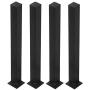 MBQQ Furniture Legs H28'' Rustic Decory Table Legs,Heavy Duty Metal Desk Legs,Dining Table Legs,Set of 4 Black,DIY Iron Legs