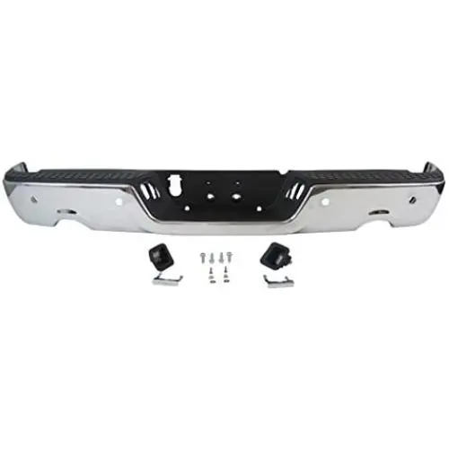 2009-2013 Dodge Ram Pickup 1500 Rear Step Bumper Chrome Assy (W/Sensor Hole, W/Dual Exhaust Cut-Outs) CH1103119 2009-2013 Dodge Ram Pickup 1500 Rear Step Bumper Chrome Assy (W/Sensor Hole, W/Dual Exhaust Cut-Outs) CH1103119