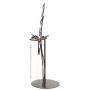 A Ting Garden Decorative 7'' Metal and Glass Rain Gauge,Butterfly,Flower