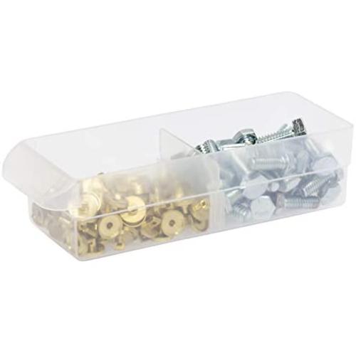 Akro-Mils 40716 Width Dividers for Plastic Storage Hardware and Craft Cabinet Small Drawers, (16-Pack), Clear