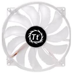 Thermaltake 200mm Pure 20 Series Blue LED Quiet High Airflow High Performance Easy to Install Case Fan CL-F016-PL20BU-A, Clear w Blue LED