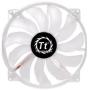 Thermaltake 200mm Pure 20 Series Blue LED Quiet High Airflow High Performance Easy to Install Case Fan CL-F016-PL20BU-A, Clear w Blue LED