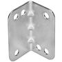 Rok Hardware Heavy Duty Metal Bracket Right Angle Brace, 20 Gauge, Zinc Finish, 50 Pack