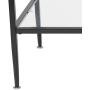 Flash Furniture Newport Collection Glass Coffee Table with Black Metal Frame