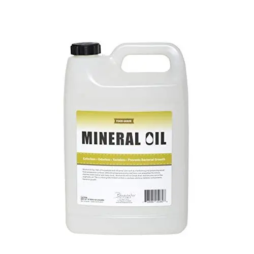 Premium 100% Pure Food Grade Mineral Oil USP, 1 Gallon, Food Safe Butcher Block and Cutting Board Oil, NSF Certified Material Premium 100% Pure Food Grade Mineral Oil USP, 1 Gallon, Food Safe Butcher Block and Cutting Board Oil, NSF Certified Material