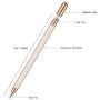 Stylus for iPad Pencil, MEKO 2 in 1 Universal Disc Stylus Touch Screen Pens for Apple/iPhone/Ipad pro/Mini/Air/Android/Microsoft/Surface and Other Touch Screens with 5 Replacement Tips-Champagne