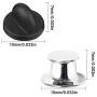 60 Pieces Pin Backs, AFUNTA 30 Pcs Metal & 30 Pcs Rubber Pin Backs Locking Pin, Replacement Pin Backs Keepers - Silver & Black