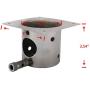 HYDDNice Grill Fire Burn Pot and Hot Rod Igniter Kit Replacement Part