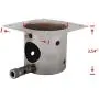 HYDDNice Grill Fire Burn Pot and Hot Rod Igniter Kit Replacement Part