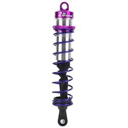 Alomejor 1/8 RC Car Metal Oil Pressure Adjustable 2pcs Front Shock Damper + 2pcs Rear Shock Damper(Purple)